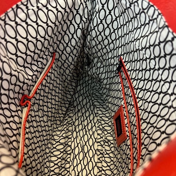 Hobo International Vibrant Red Tote Bag Crossbody Bag Shoulder Bag Leather - Picture 8 of 10